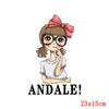 Letter Patch Cartoon Thermo Patches On Clothes Stripe Child Thermal Applique For T-Shirt Sticker Iron On Transfer For Clothing