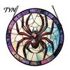 Seasonal Decorative Disc Retro Halloween Pendant, Ghost/Bat/Spider Web/Pumpkin Head Print, Door Handle Welcome Sign Vintage Acrylic Hanging