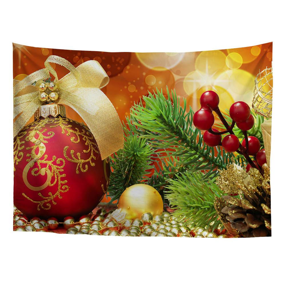 Cross-border Home Tapestry Living Room Christmas Decoration Lights Elk Tapestry Printing