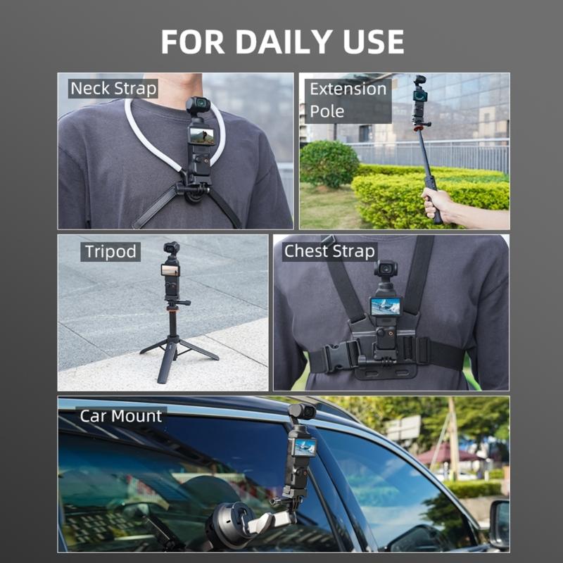 Expansion Charging Adapter for Pocket 3 with 1/4inch Thread Mount Magnetic Adapter Camera Charging Base Accessories