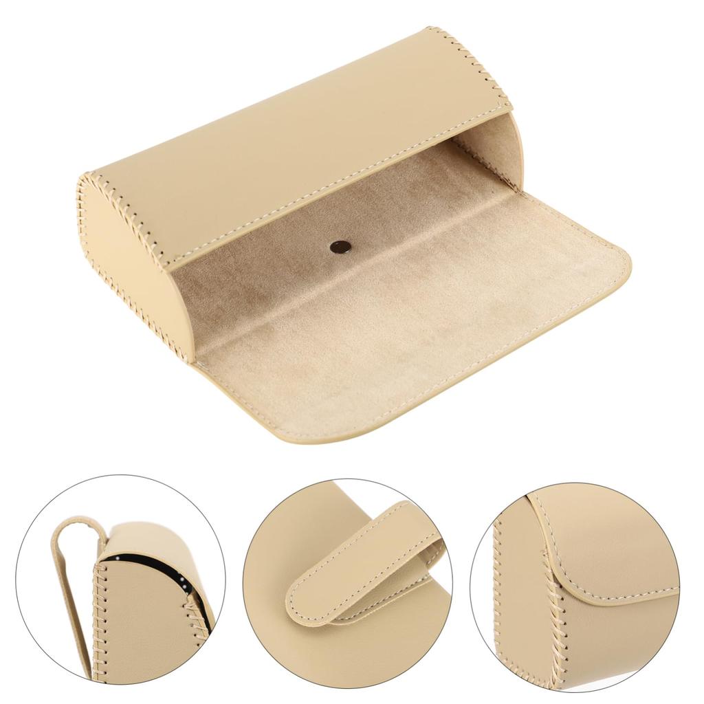 PAMINGONO Box Glasses Case Glasses Organizer Car Eyeglass Container Car Sunglasses Glasses Case Glasses