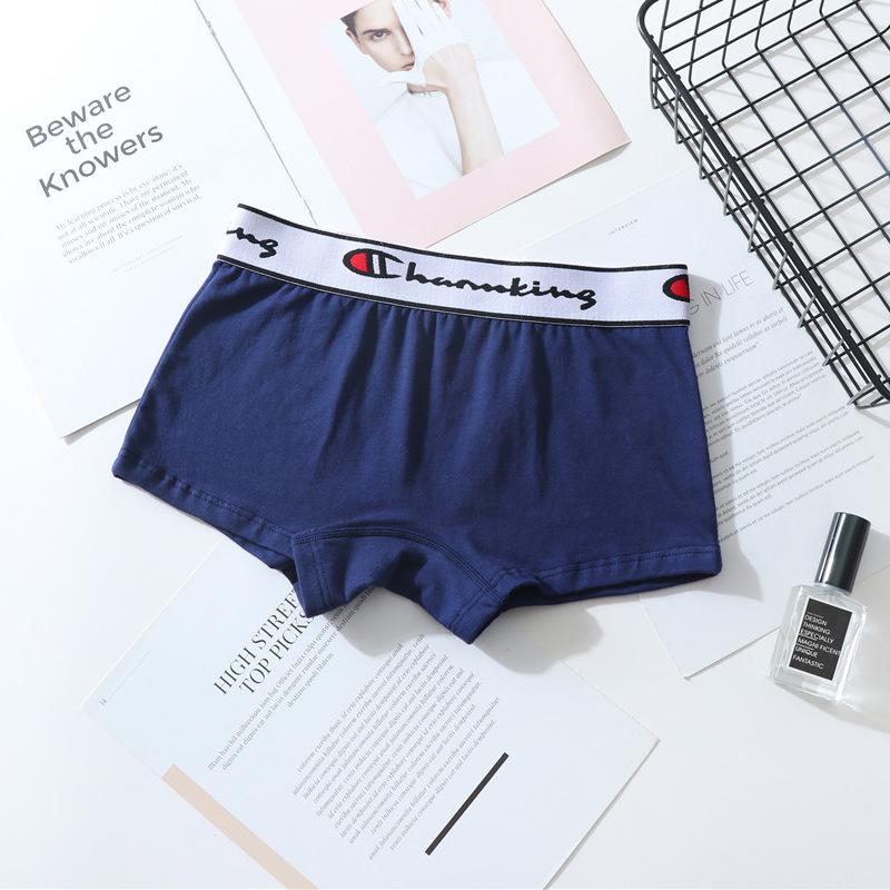 Pure Cotton Antibacterial Women's Boyshorts with Wide Waistband - Trendy Breathable Triangle Briefs