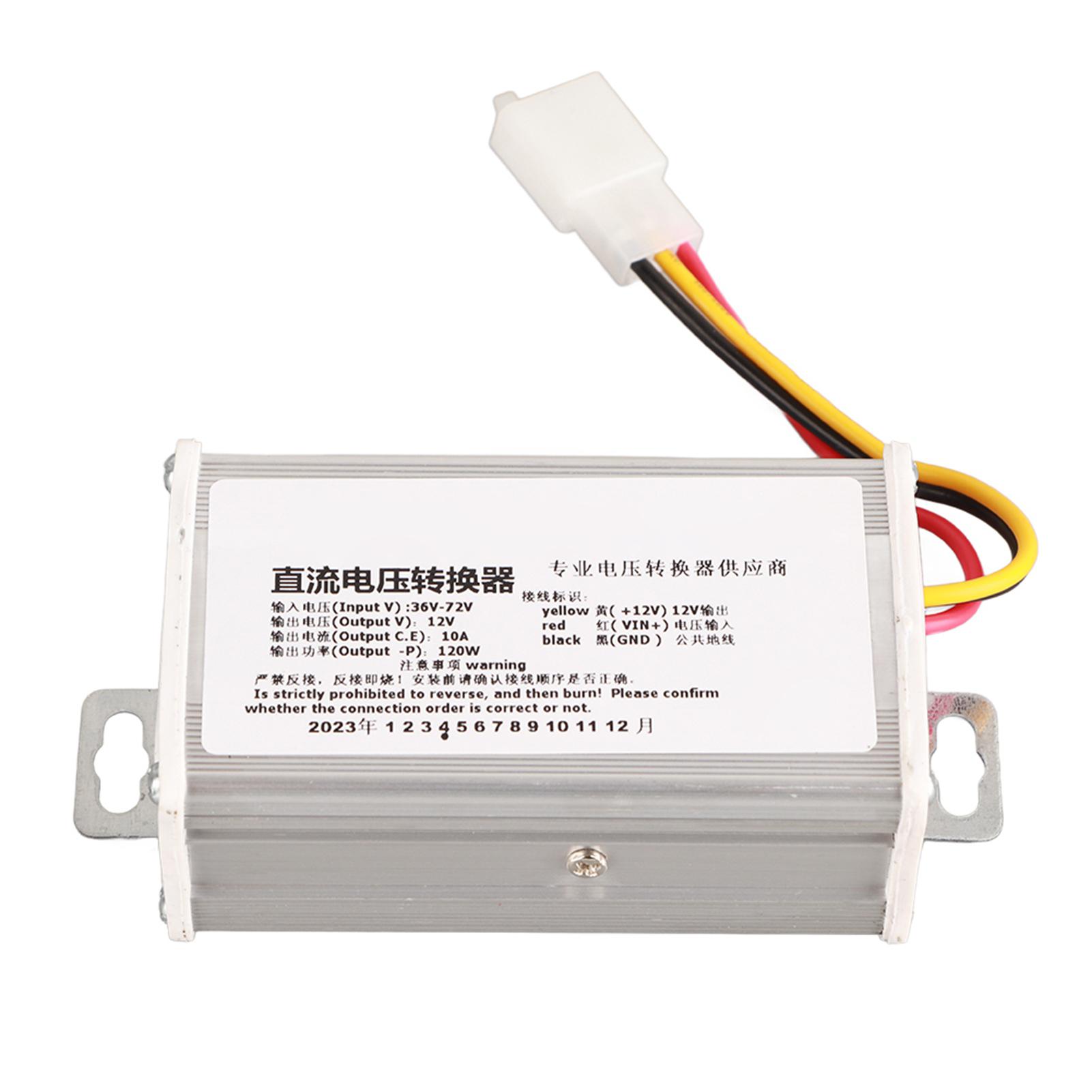 

DC 36V‑72V в 12V 10A 120W преобразователь адаптер трансформатор для электросамоката