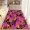 Fiery Flame Pattern Carpet suitable as a non-slip mat for the living room or bedroom sofa