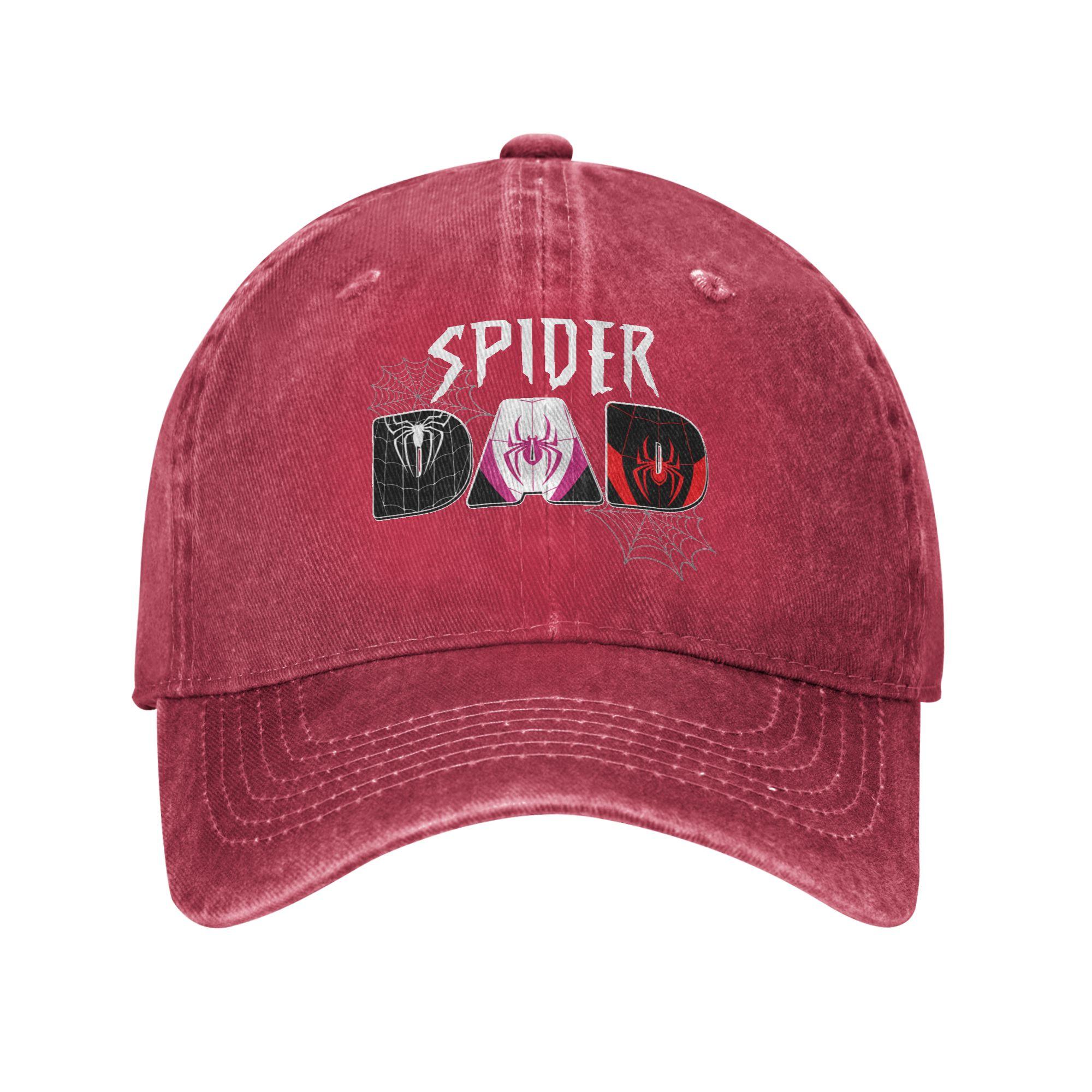 Unisexs Spider Dad Design Fathers Day Matching Family Birthday  Fashion Baseball Cap Hats Visor Protection Snapback Cotton gorras Adjustable