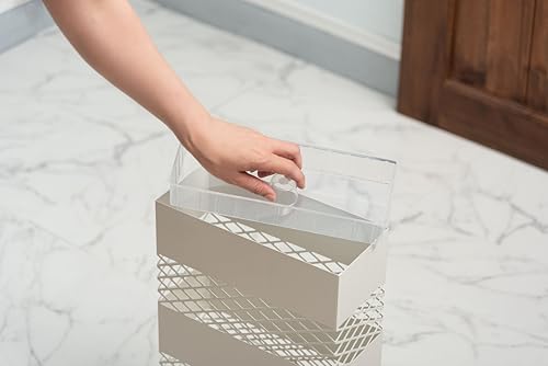 Azumaya-kk Umbrella Stand, White, Width 28 x Depth 12 x Height 41 cm (LFS-182WH)