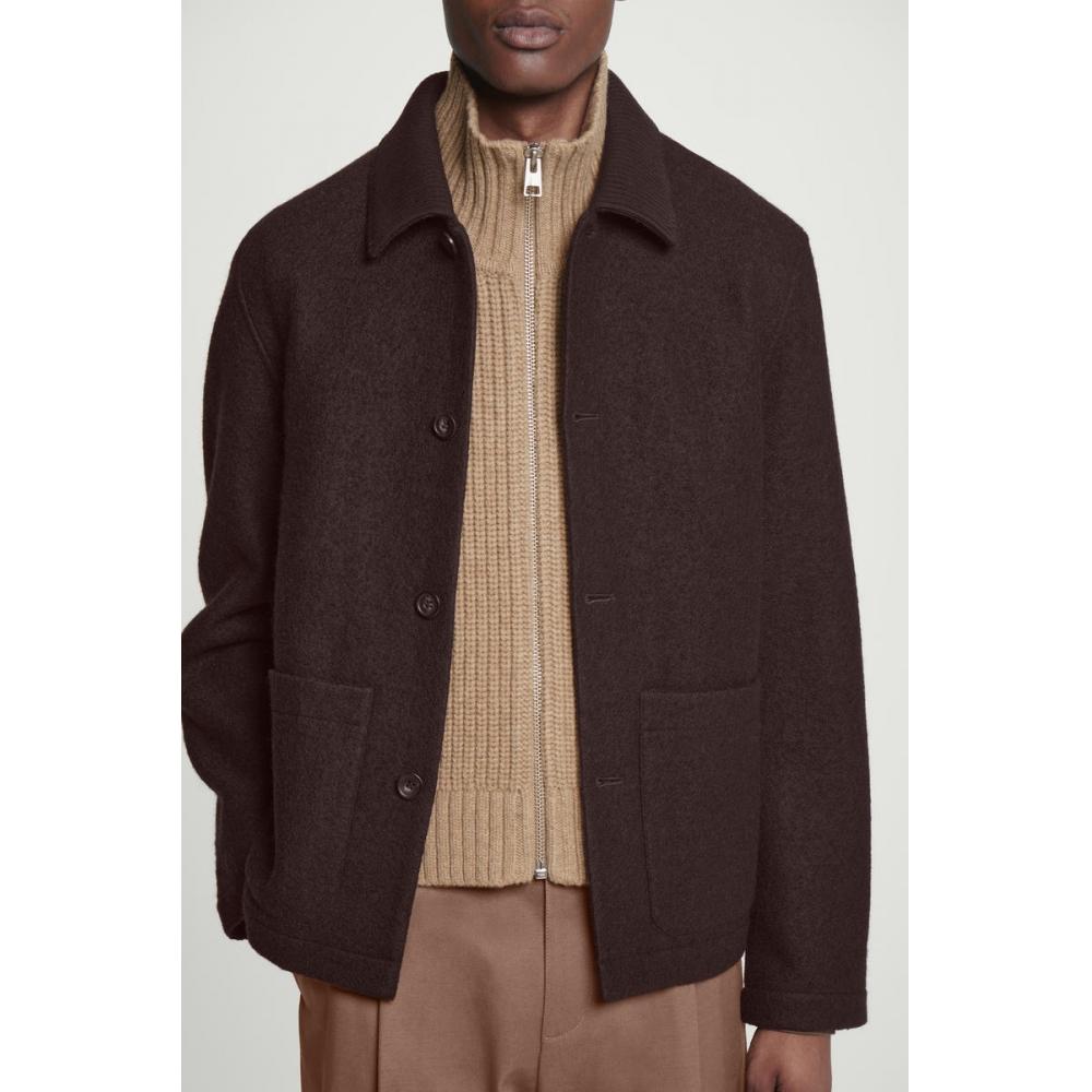 Cos Japan Open Side Zip Up Wool Vest