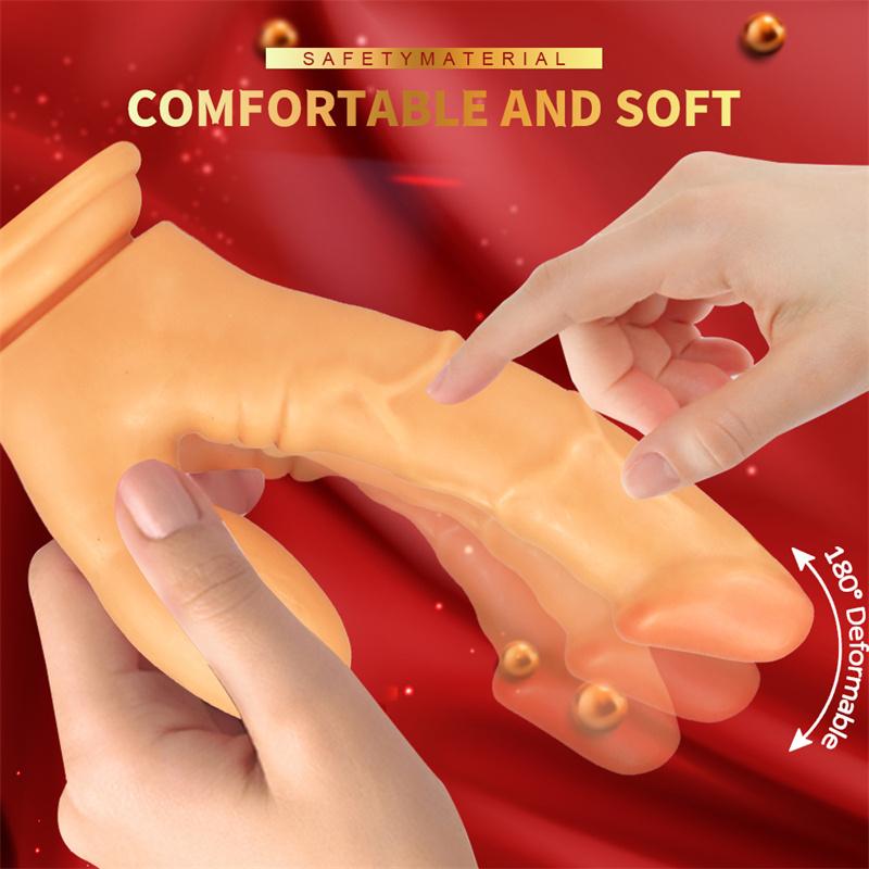 Double Tube Pinch Female Double-headed Dildo G-spot Backcourt Stimulator
