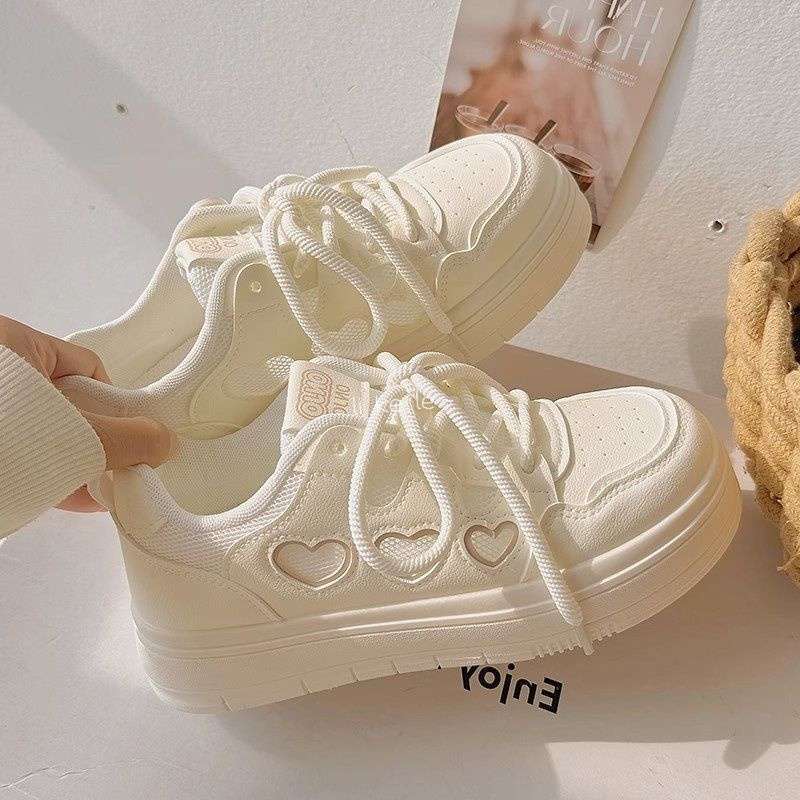 Summer Women's Shoes Breathable Little White Shoes Mesh Mesh Shoes 2025 Popular with Skirts Shoes Versatile Platform Sports Board Shoes