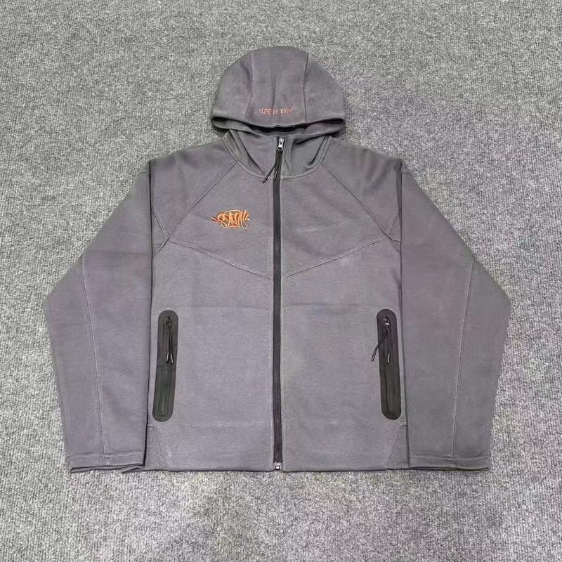 Completo da uomo Streetwear con felpa e pantaloni jogger, casual, vestibilità larga, in cotone, tuta sportiva