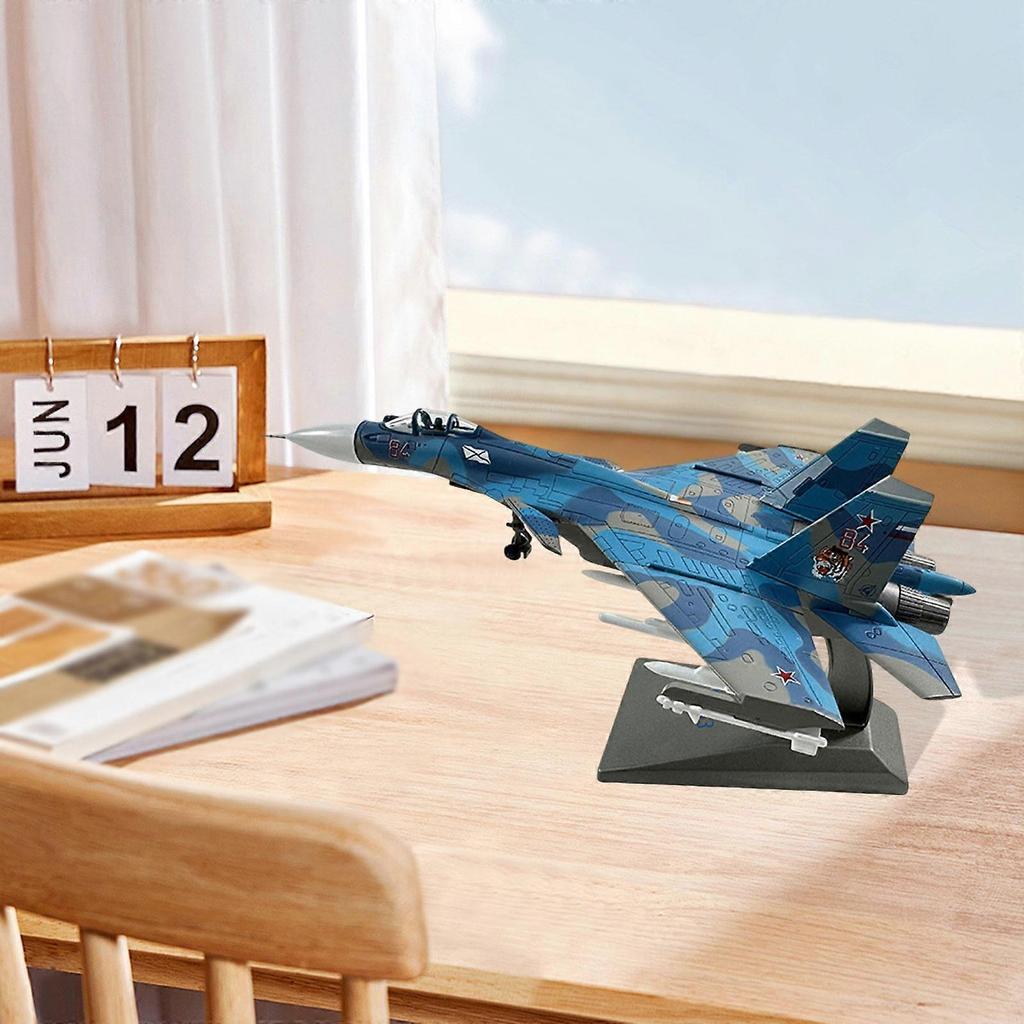 SU-33 Fighter 1/100 Diecast Alloy Aircraft Toy for Gift Boys Shelf Ornament