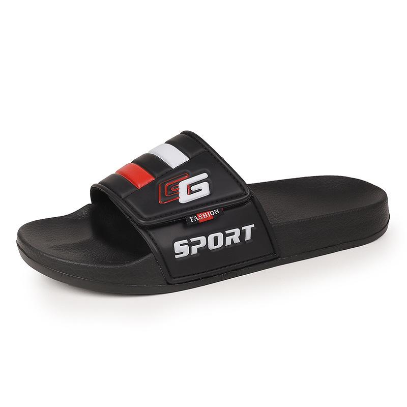 Summer slippers one-word casual non-slip outdoor household raw letter G shoes