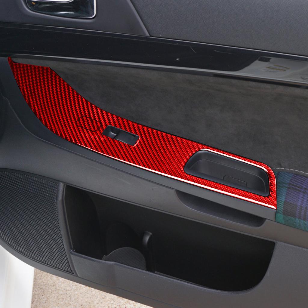Window Lift Switch Button Panel Decoration Sticker Decal Cover Trim for Mitsubishi Lancer EVO 2008-2015 Car Interior
