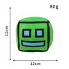 Juguetes de Peluche Cubo Geometry Dash Almohada Pequeña Muñeco de Peluche Relleno Colgante Cuadrado Juego Lindo Decoración para el Hogar Regalo de Cumpleaños para Niños