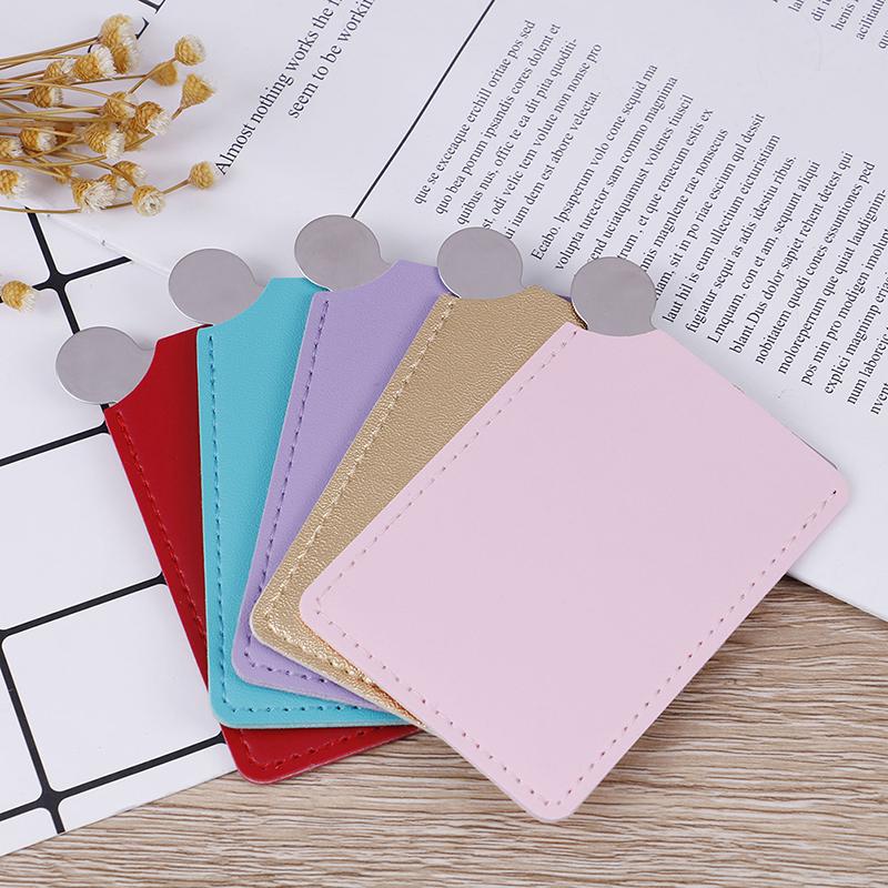 Card Pocket Mirror Makeup Portable Travel Stainless Steel Unbreakable