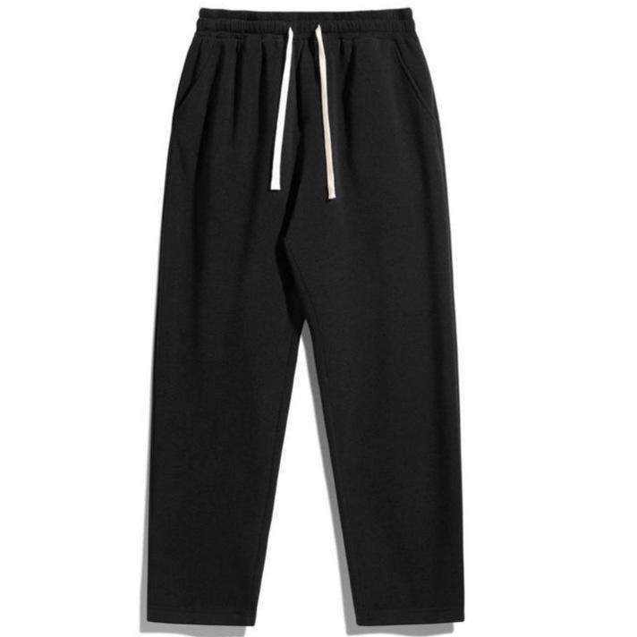 Europäische & Amerikanische Damen Plus Samt Locker Hohe Taille Einfarbig Jogginghose - Herbst/Winter Kollektion 2025