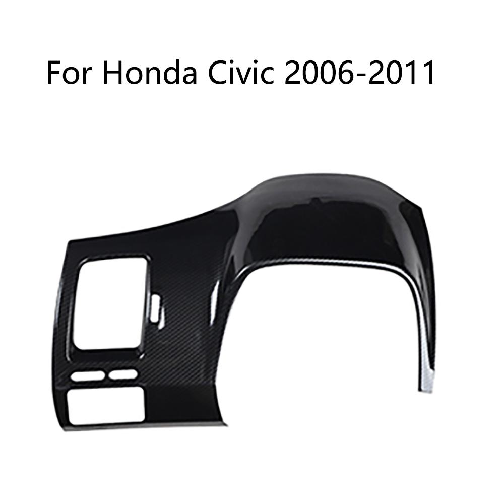 Carbon fiber style Dashboard Decorative Frame cover For Honda Civic 2006-2011