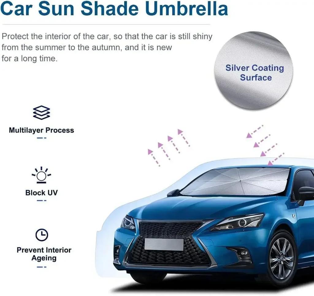 Car Sunshade Car Window Sunshade Sunblock Sun Shield Inside Car Front Windshield Sunshade Cover Car