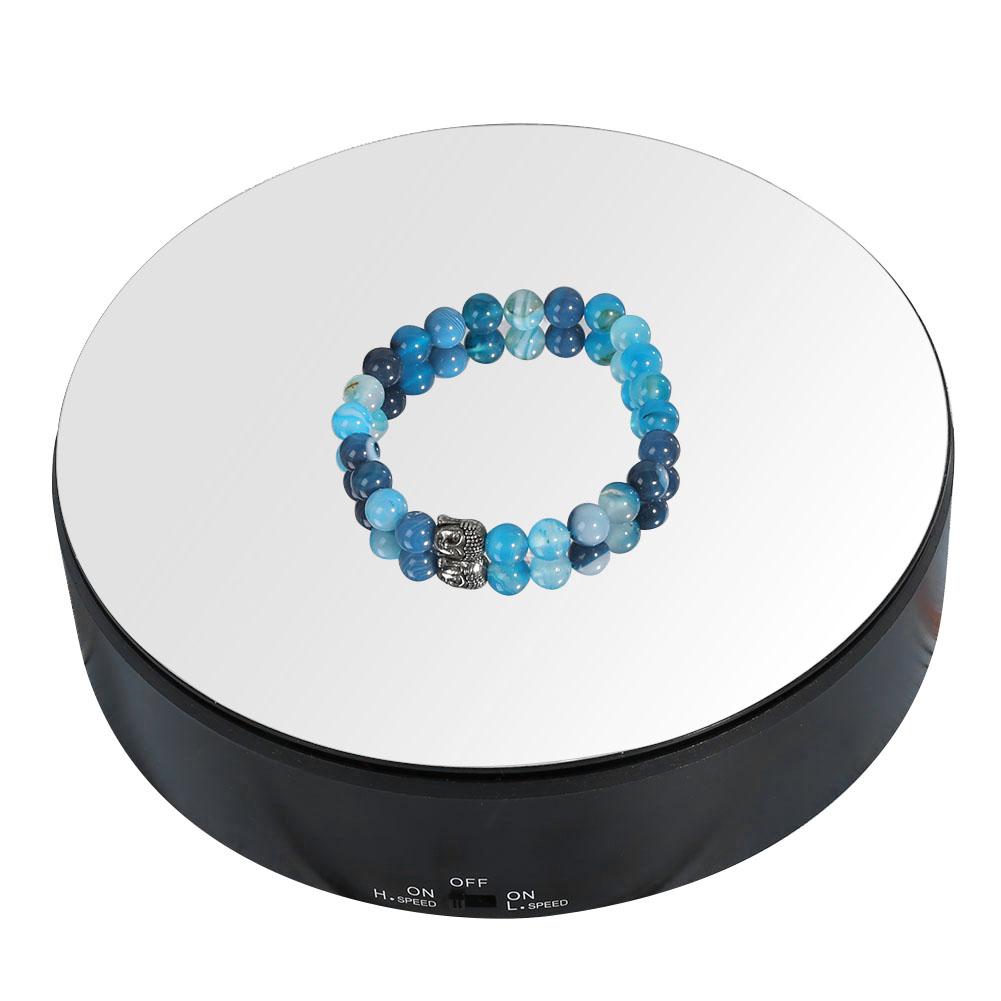 1KG Load Bearing 360 Degrees Rotating Turntable Solar Powered Display Stand for Jewelry