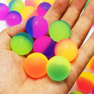 10Pcs 25mm Outdoor Bounce Ball Game Kids Party Toys Birthday Gift Giveaway Pinata Filler Halloween Christmas Carnival Party Gift