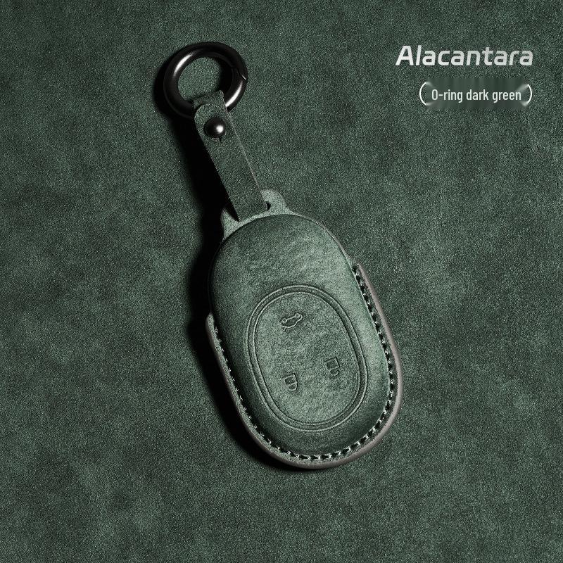 Nio Schlüsselhülle: Kompatibel mit ET5, ET7, ES6, ES7, ES8, EC6 - Nubuk Auto Schlüsselhülle mit Schnalle