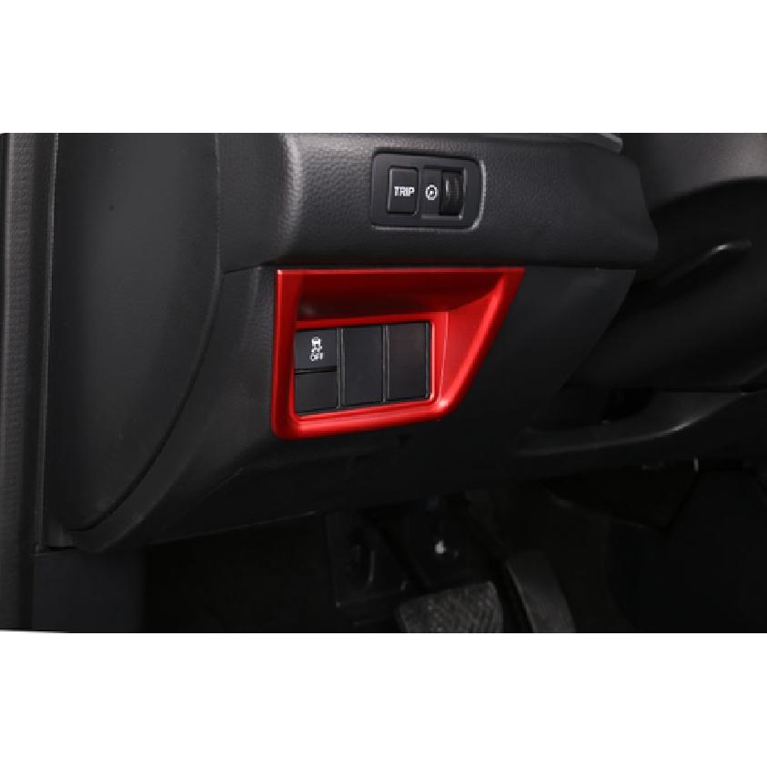 For Honda Accord 10th 2018- ABS Red Headlight Switch Control Frame Trim 1PCS