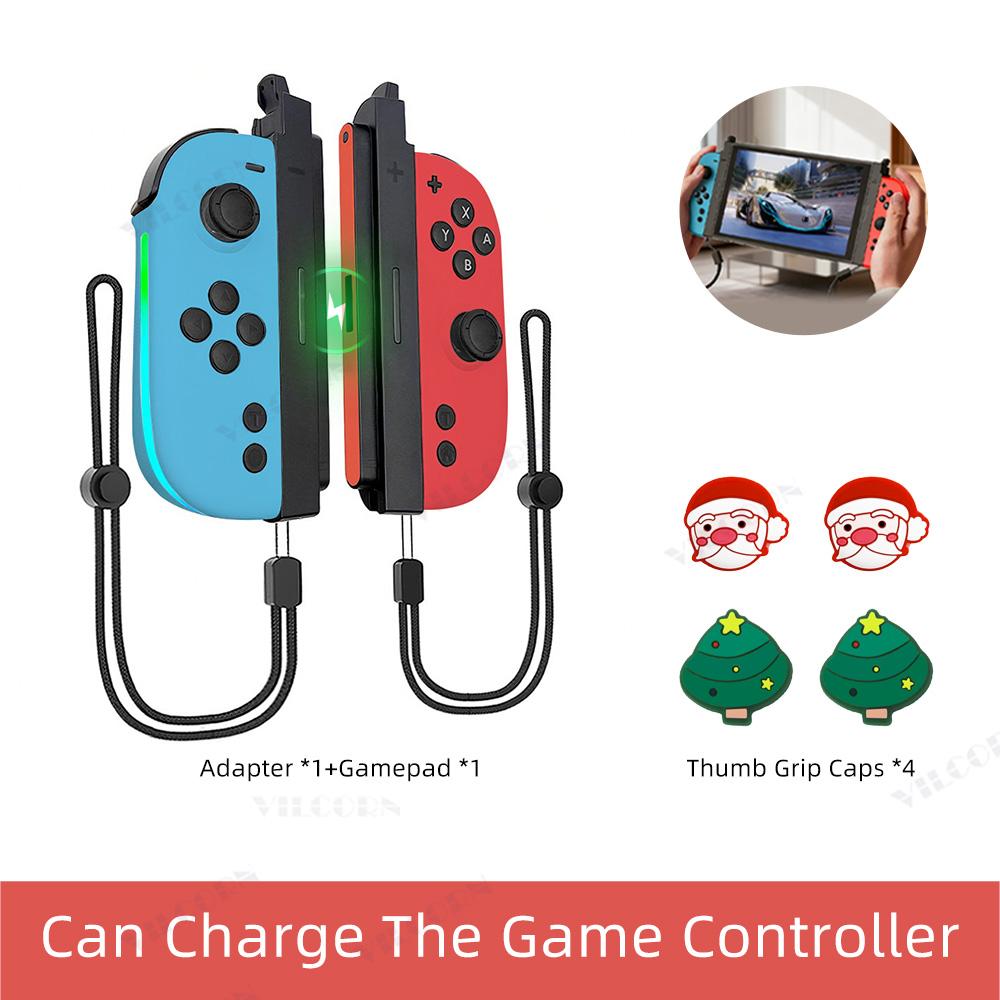 Magnetic RGB Joycons Game Controller for Switch 2 Joypad with Wrist Strap NS2 Gaming Joycon Lanyard Grip Switch Accessories