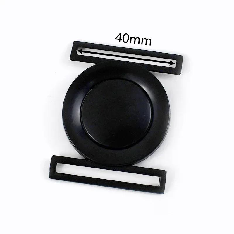 Meetee 1/2/4/5Pcs 30-60mm Metal Waist Belt Buckle Ribbon Band Adjust Clasp Coat Down Jacket Belts Decor Hook Buckles Accessories