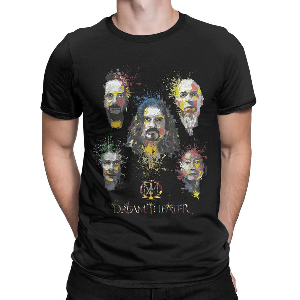 Herren D-Dream Theaters T-Shirts Reine Baumwolle Kleidung Lässige Kurzarm Rundhals T-Shirts Geburtstagsgeschenk T-Shirts