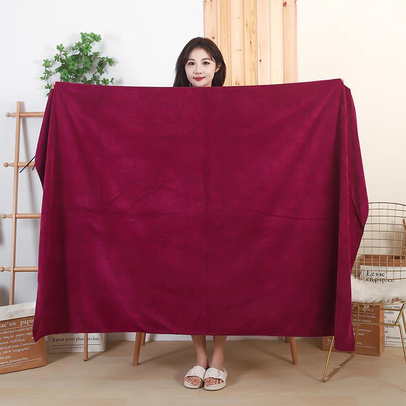 

Большое абсорбирующее полотенце для салона красоты: Идеально для ванны, массажа или спа, персонализировано с вариантами логотипа. 90x190cm, 400g вино красного