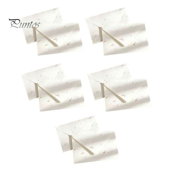 Premium Stationery for Literary Letters 10PCS Petal Art Envelopes, Real Floral Texture Design, Thick Paper Western Style Fresh Envelopes Thank