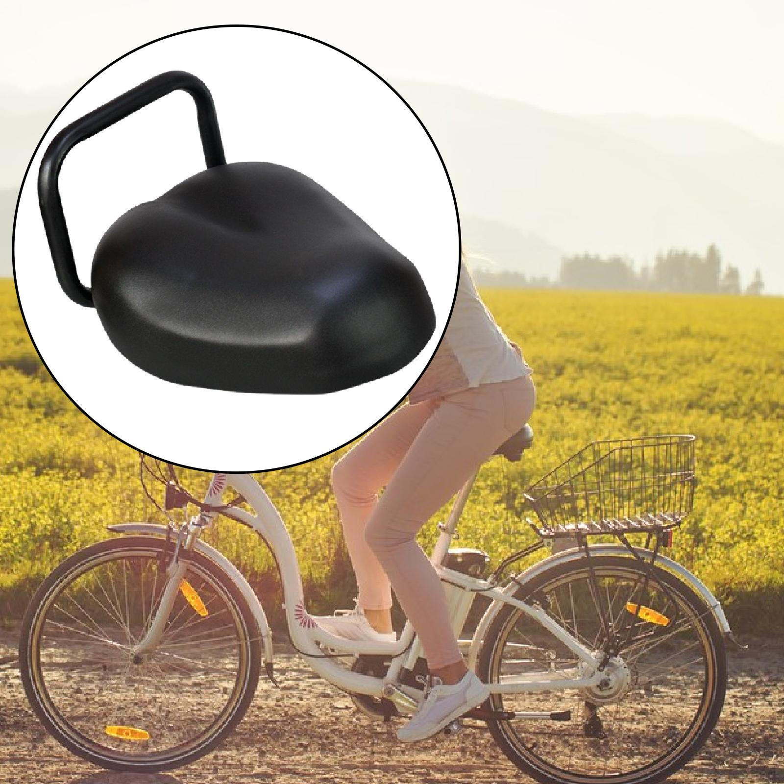 

Bike Seat with Armrest Replacement Wear Resistant Comfort Portable Wide Saddle Sturdy Shock