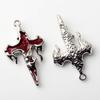 Fashionable Heart Pendant Necklace Handmade Love Cross Neckchain Stylish Clavicle Chain for Women Girls Elegant Choker