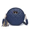 Small Round Bag, Mini Women's Bag, Fashionable Crossbody Bag, Single-shoulder Women's Bag with Heart Embroidery
