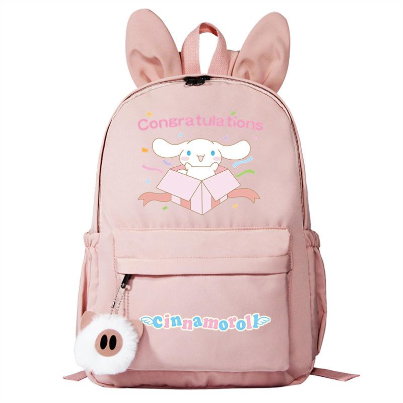 Cartoon Big Ears Dog Schoolbag Primary And Secondary School Students Large Capacity College Wind Double Shoulder Rabbit Ear Backpack