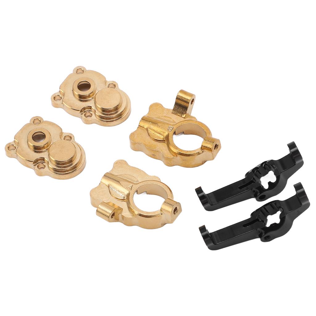 Front Bumper with Winch Metal Bumper Replacement with LED Light RC Climbing Car Accessories