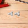 2Pcs Wing Nut and Bolt Set Stainless Steel Hand Twist Screws for Flagpole Base Mounting Hardware Accessories Reliable Connection