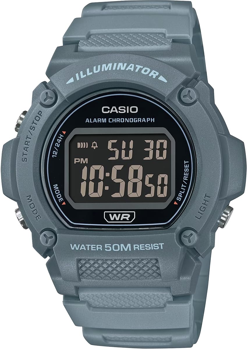 

Casio CASIO Стандартные цифровые наручные часы W-219HC-2BV Мужские матовые серовато-голубые Зарубежная модель [Параллельный импорт]