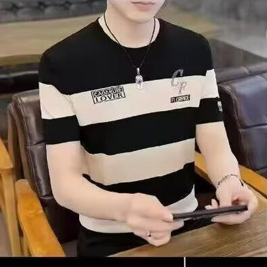 

Мужская футболка с коротким рукавом из ледяного шелка - Легкая, дышащая, прохладная и модная летняя футболка Large абрикосовый