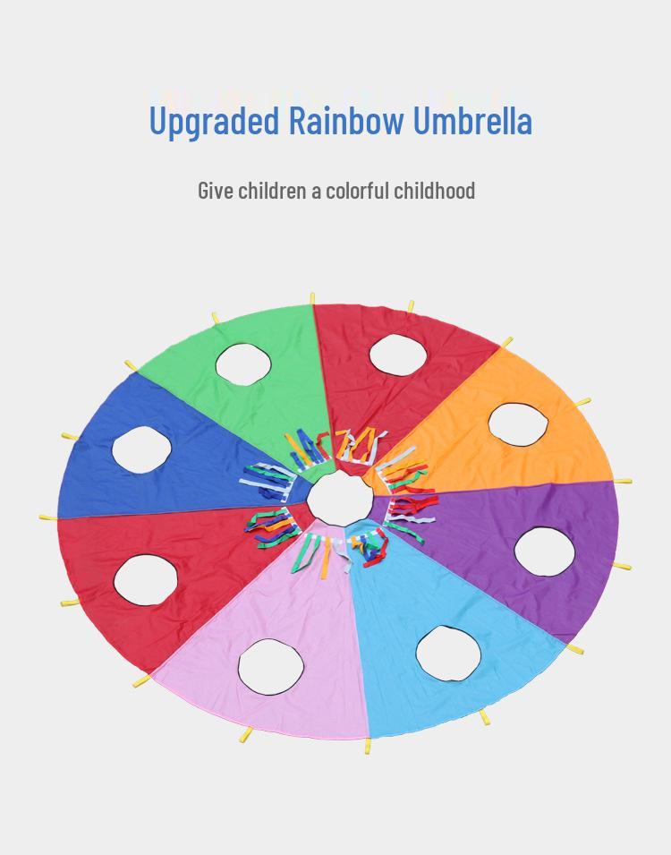 Rainbow Parachute Whack-a-Mole: Early Education Sensory Training for Parent-Child Outdoor Play