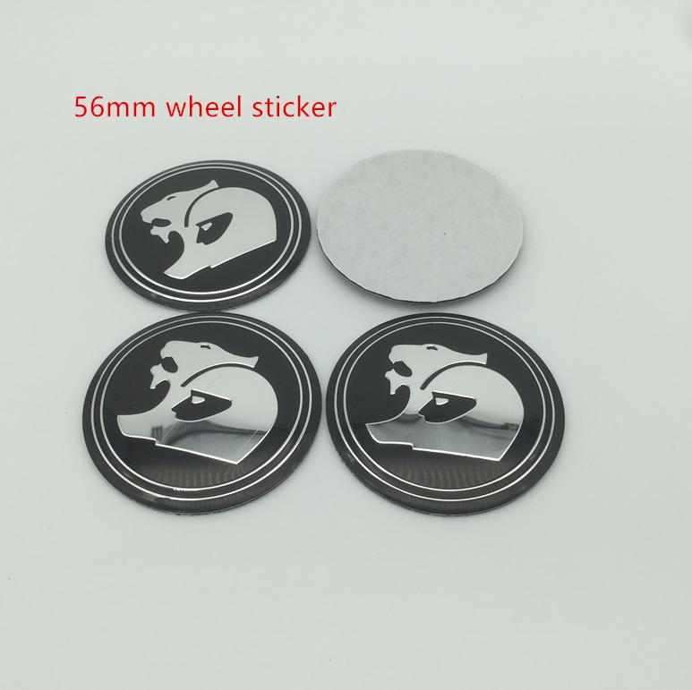 4pcs 56mm 60mm HSV Car emblem Wheel hub Center Cap Badge covers sticker Styling accessories
