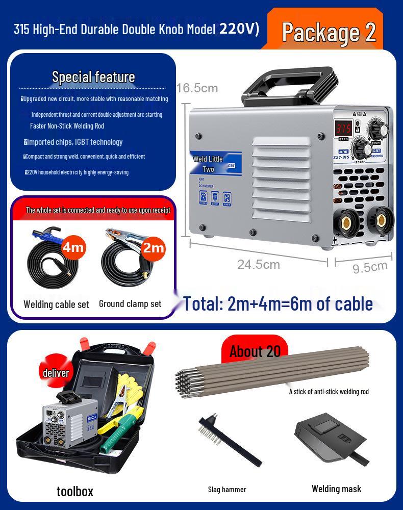 Han Xiao Er Electric Welder 220v/380v Portable Handheld Industrial Grade for Stainless Steel