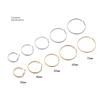Women's Stainless Steel Big Circle round European and American Exaggerated Earrings