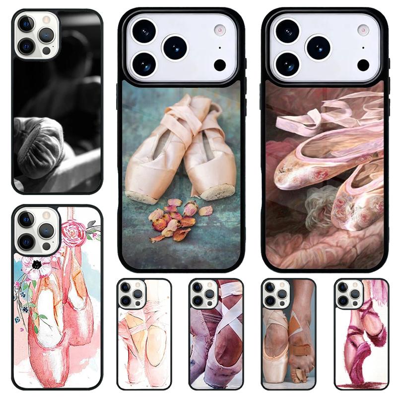 Ballet Shoe Phone Case for iPhone 17 Air 16 15 11 12 14 13 Pro Max Shockproof Cover