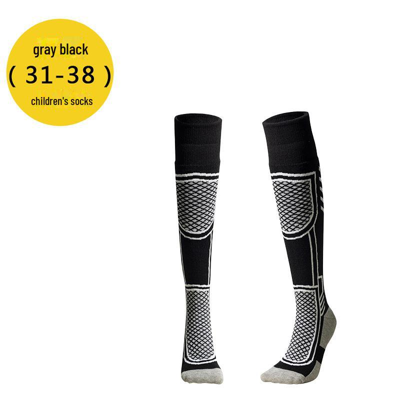 Thick Winter Ski Socks - Unisex Outdoor Mountaineering, Warm Towel Bottom, Long Tube for Sports & Kids