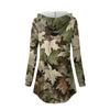 Women's Casual Fashion Solid Color V Neck Long Sleeve Button Hoodie Tops