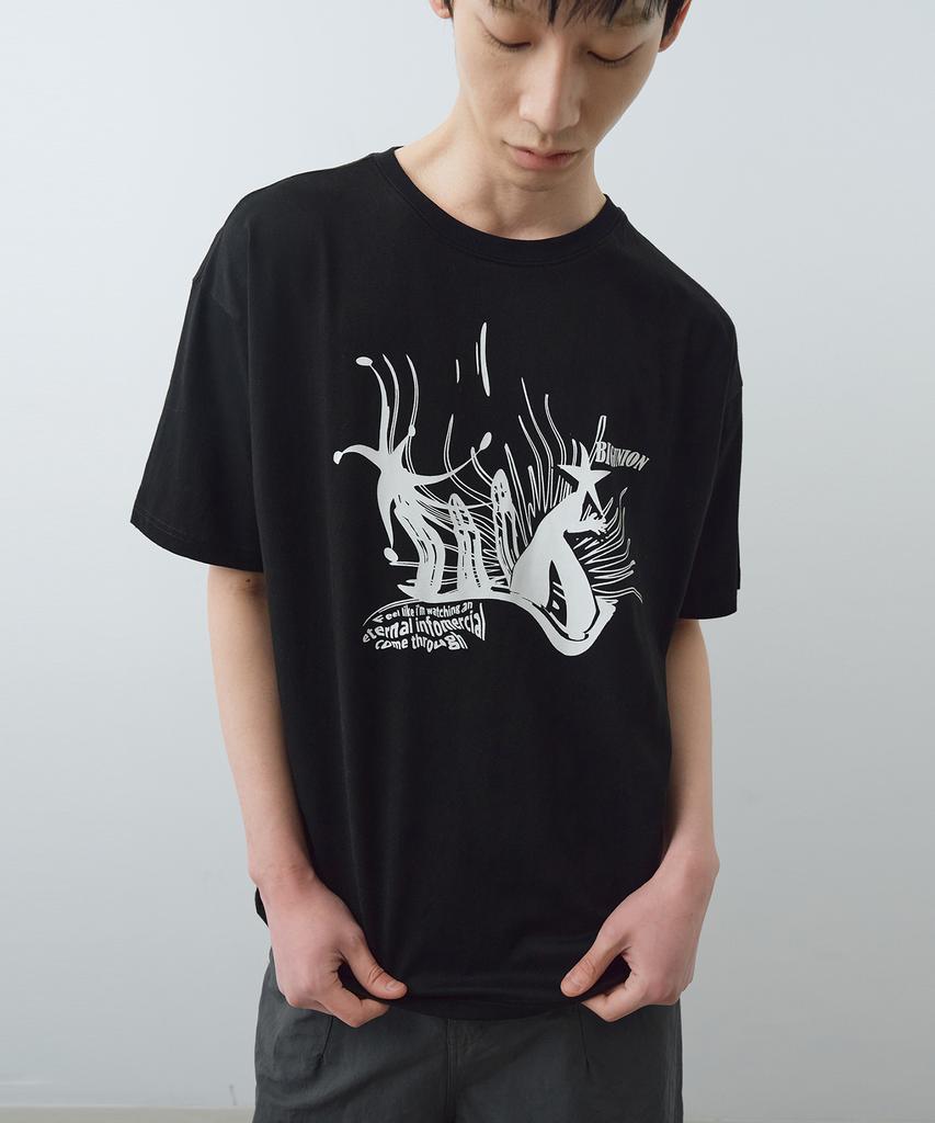 BIG UNION Bu Starfish Graphic T-Shirt (Black)