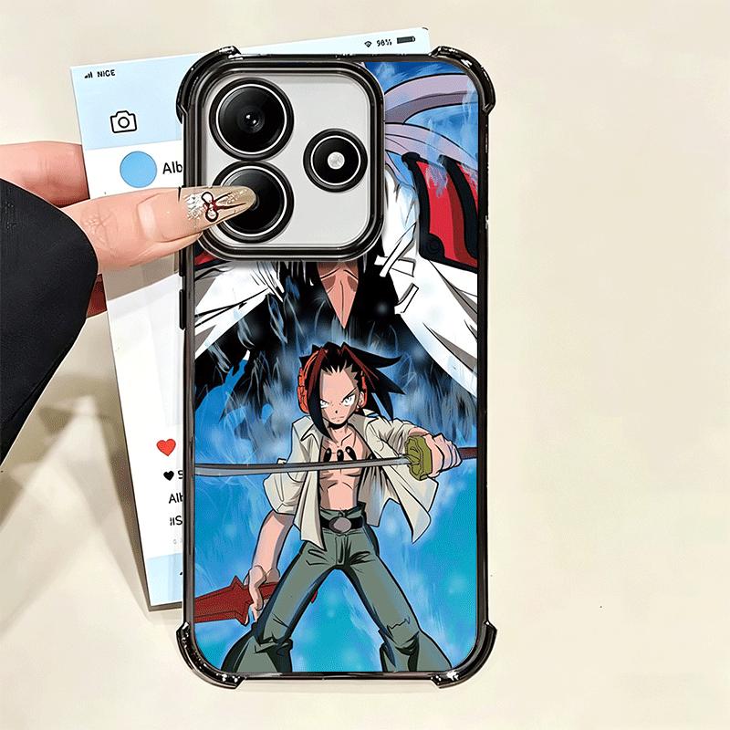 Anime Shaman King Plating Phone Case For Xiaomi Poco X5 X6 X7 X8 Pro Max F8 Ultra F7 M8 M7 M5S Redmi 15C 15 14C 13C 13 X3 12C F6