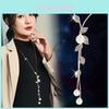 Elegant Korean Style Leaf Pendant Necklace With Lustrous Pearl Accents For Winter Fashion