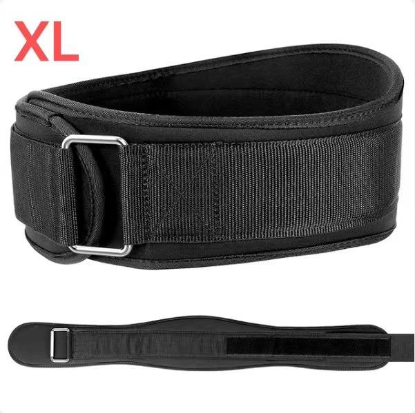 

1 шт. фитнес-тяжелоатлетический пояс для мужчин и женщин, спортивные ремни для тяжелой атлетики, пауэрлифтинга, силовых тренировок, приседаний или становой тяги XL чёрный